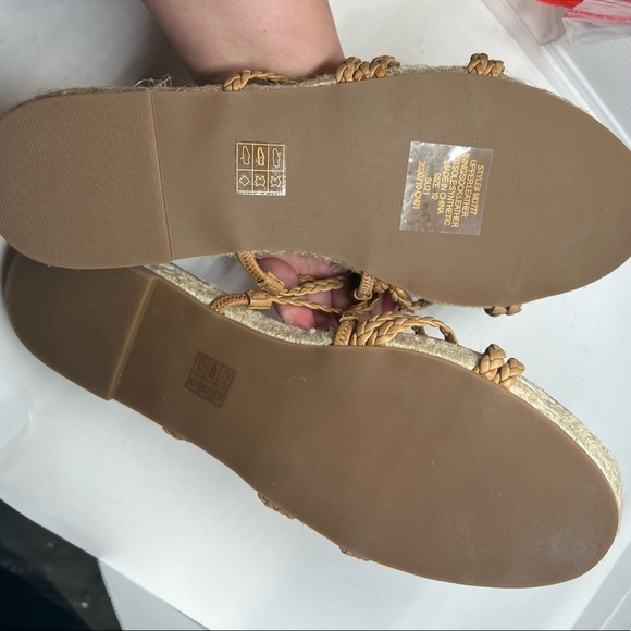 Madewell The Kathryn Brown Braided Slide Sandals SZ 10 MD777 New - Picture 5 of 6